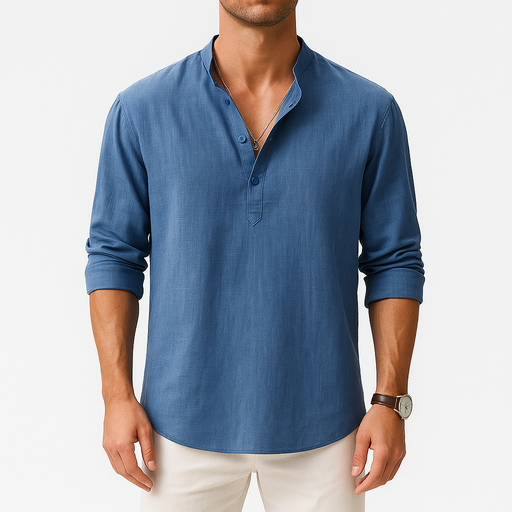 Marchmel | Homme Chemise en Lin Longue