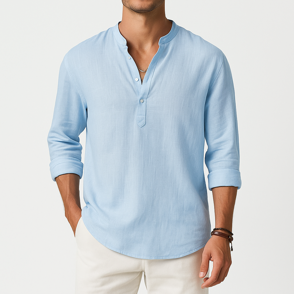 Marchmel | Homme Chemise en Lin Longue