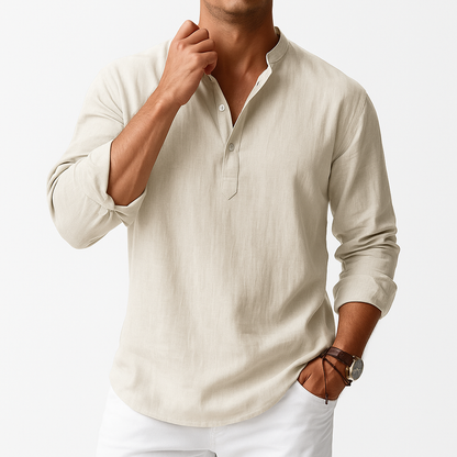 Marchmel | Homme Chemise en Lin Longue