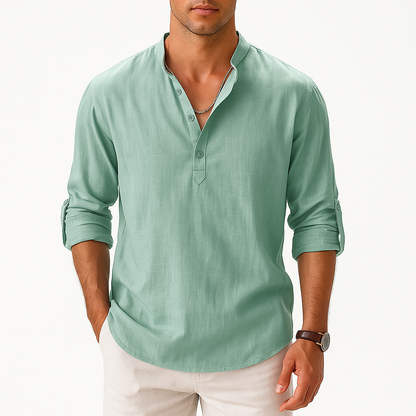 Marchmel | Homme Chemise en Lin Longue
