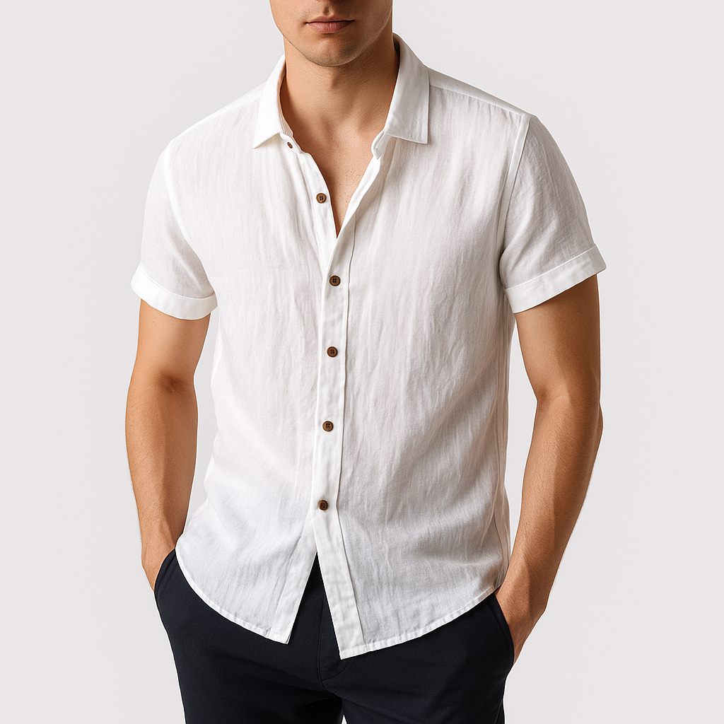 Marchmel | Homme Chemise en Lin d'Été