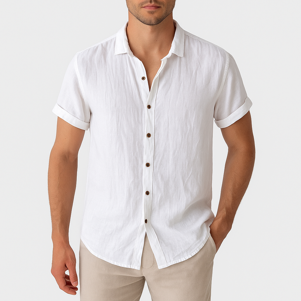 Marchmel | Homme Chemise en Lin d'Été