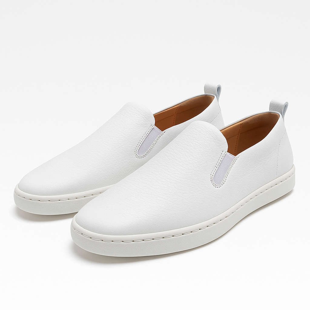 Marchmel | Homme Mocassins décontractés à enfiler avec couture rayée