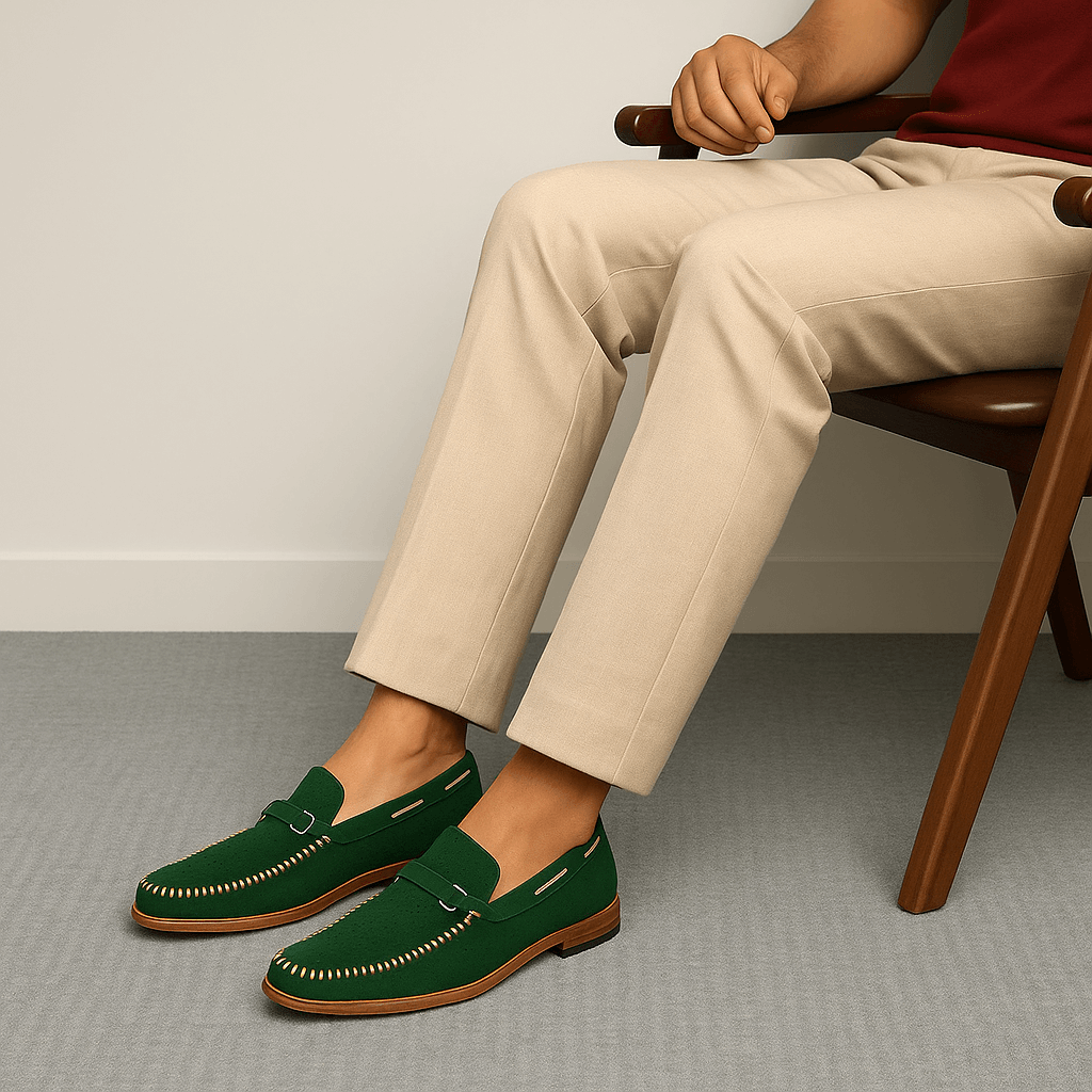 Marchmel | Homme Mocassins décontractés perforés à boucle