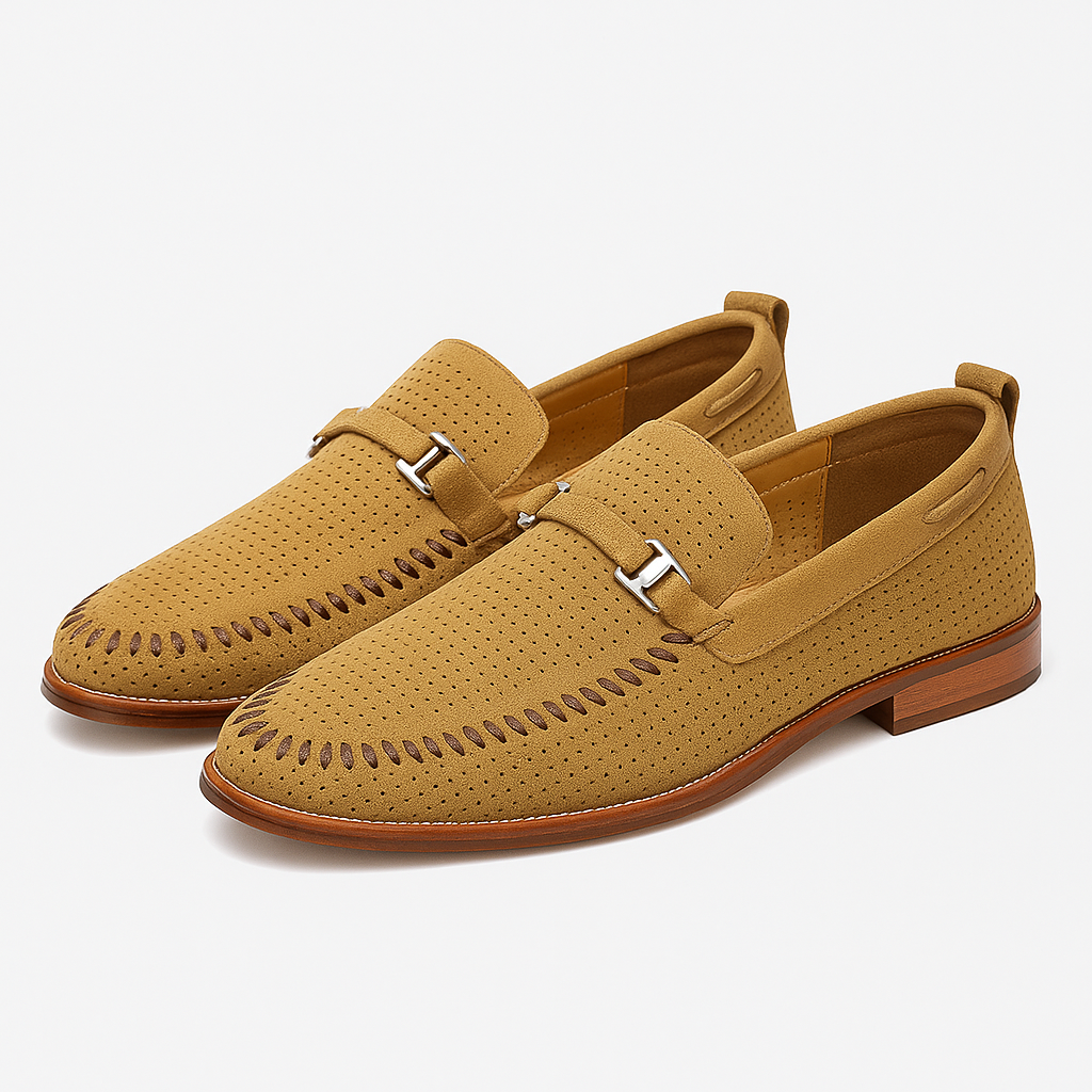 Marchmel | Homme Mocassins décontractés perforés à boucle
