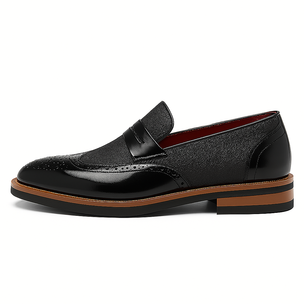 Marchmel | Homme Mocassins en cuir poli et toile