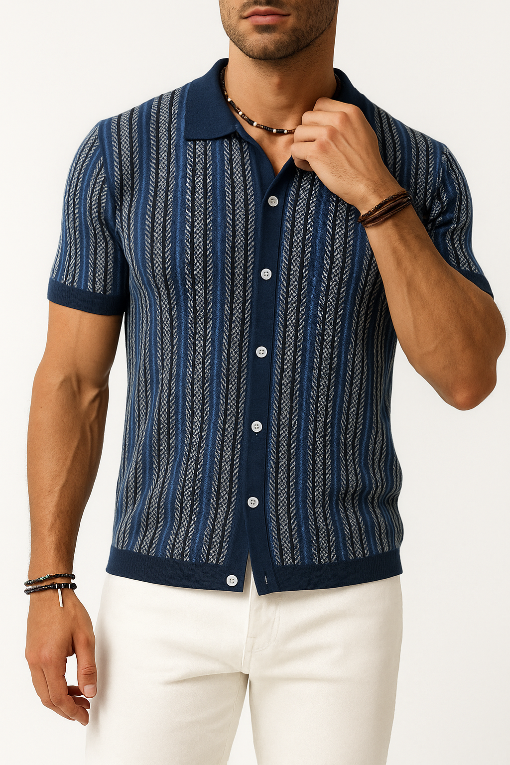 Marchmel | Homme Polo à Rayures Rétro
