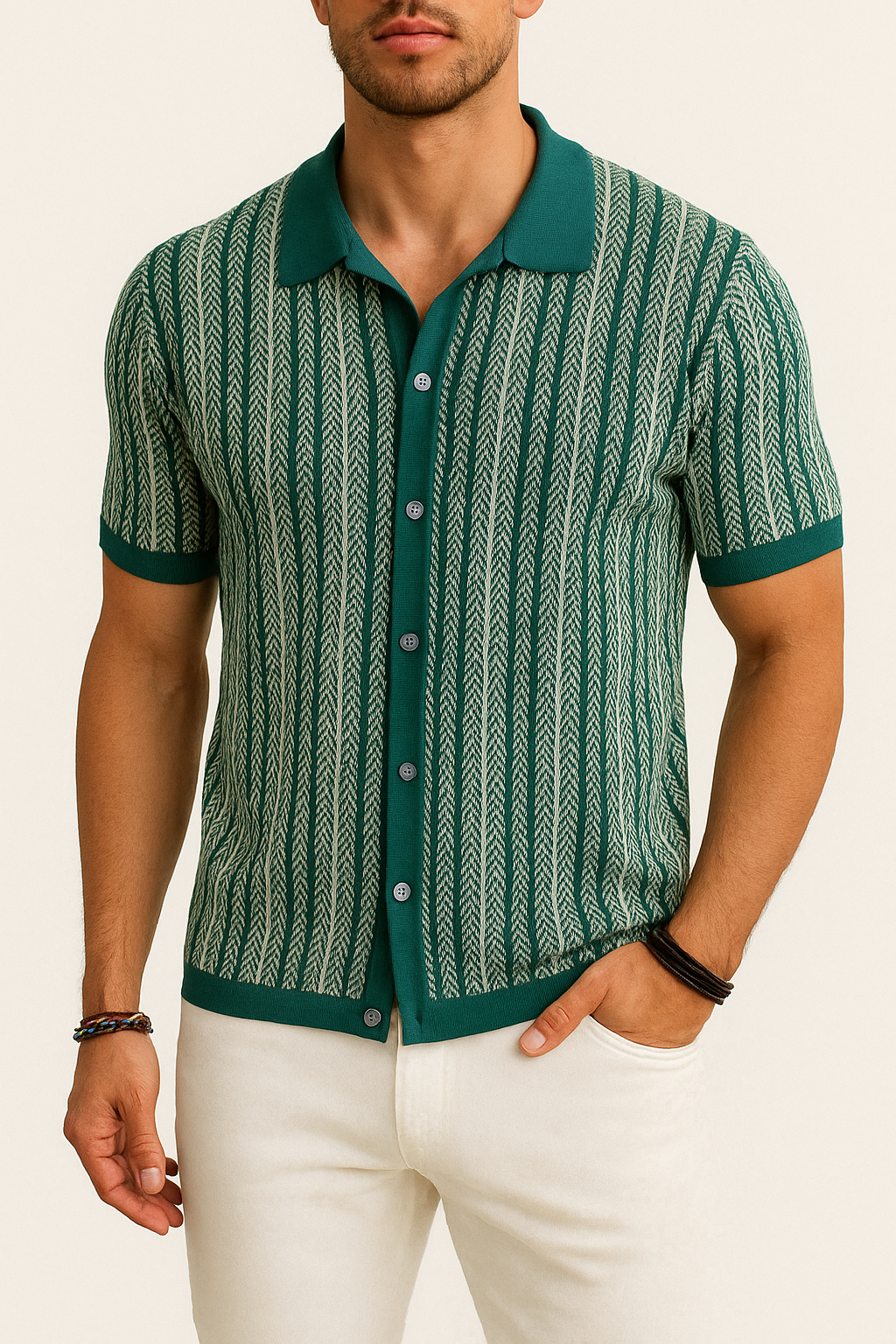 Marchmel | Homme Polo à Rayures Rétro