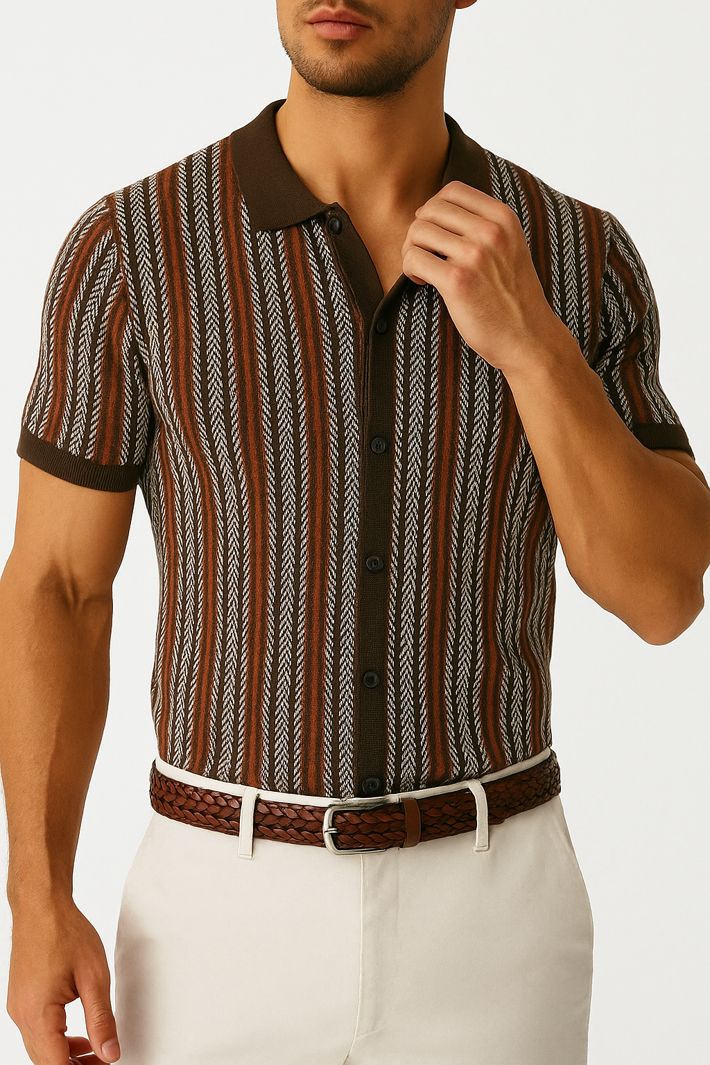 Marchmel | Homme Polo à Rayures Rétro