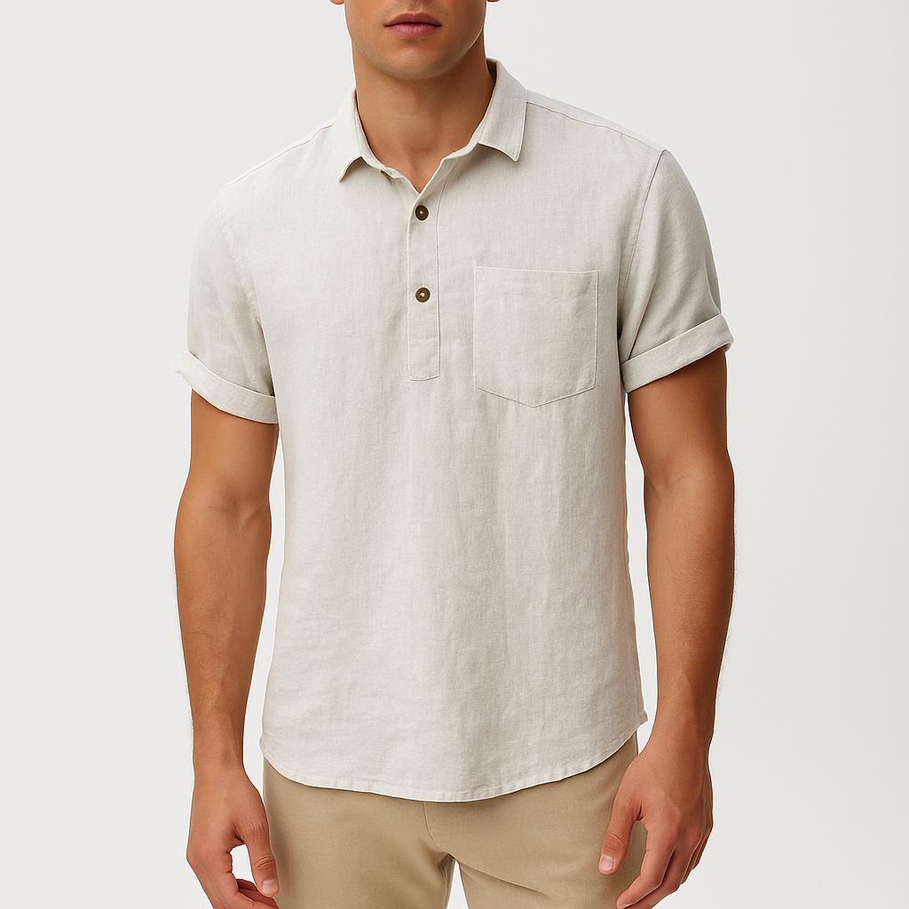Marchmel | Homme Polo en Lin Classique