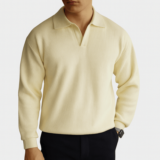 Marchmel | Homme Pull Polo en Tricot Waffle