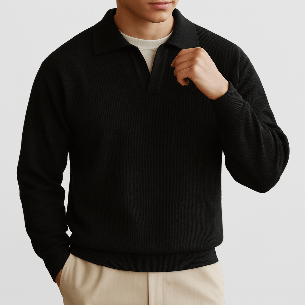 Marchmel | Homme Pull Polo en Tricot Waffle