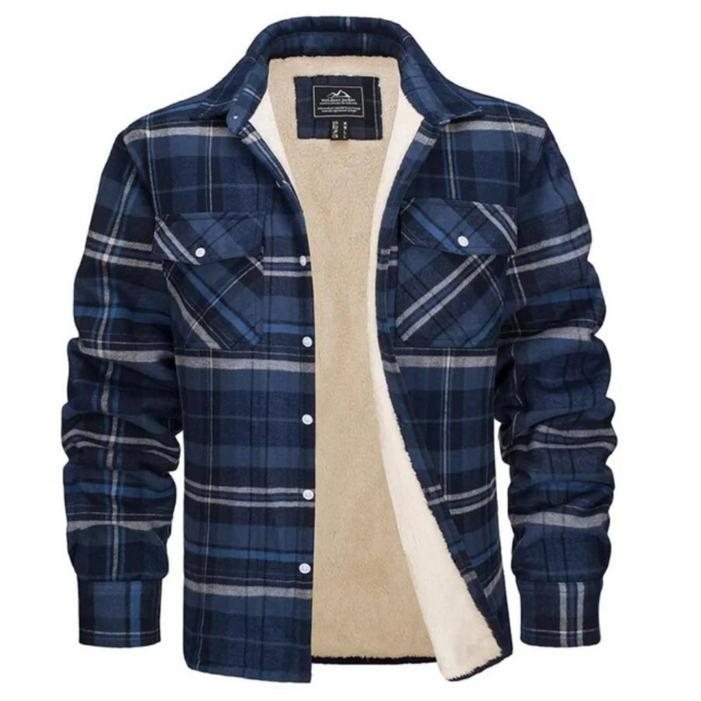 Marchmel | Homme Surchemise Doublée Sherpa à Carreaux Hiver