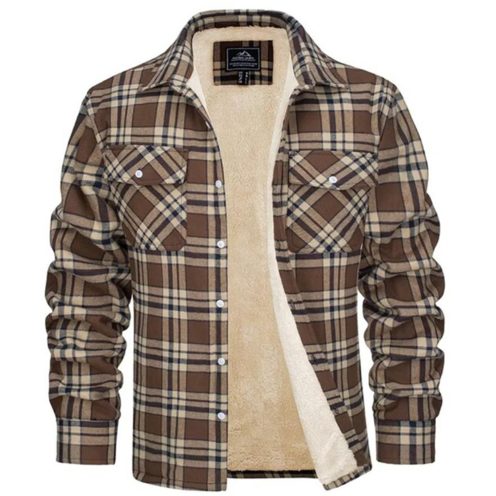 Marchmel | Homme Surchemise Doublée Sherpa à Carreaux Hiver