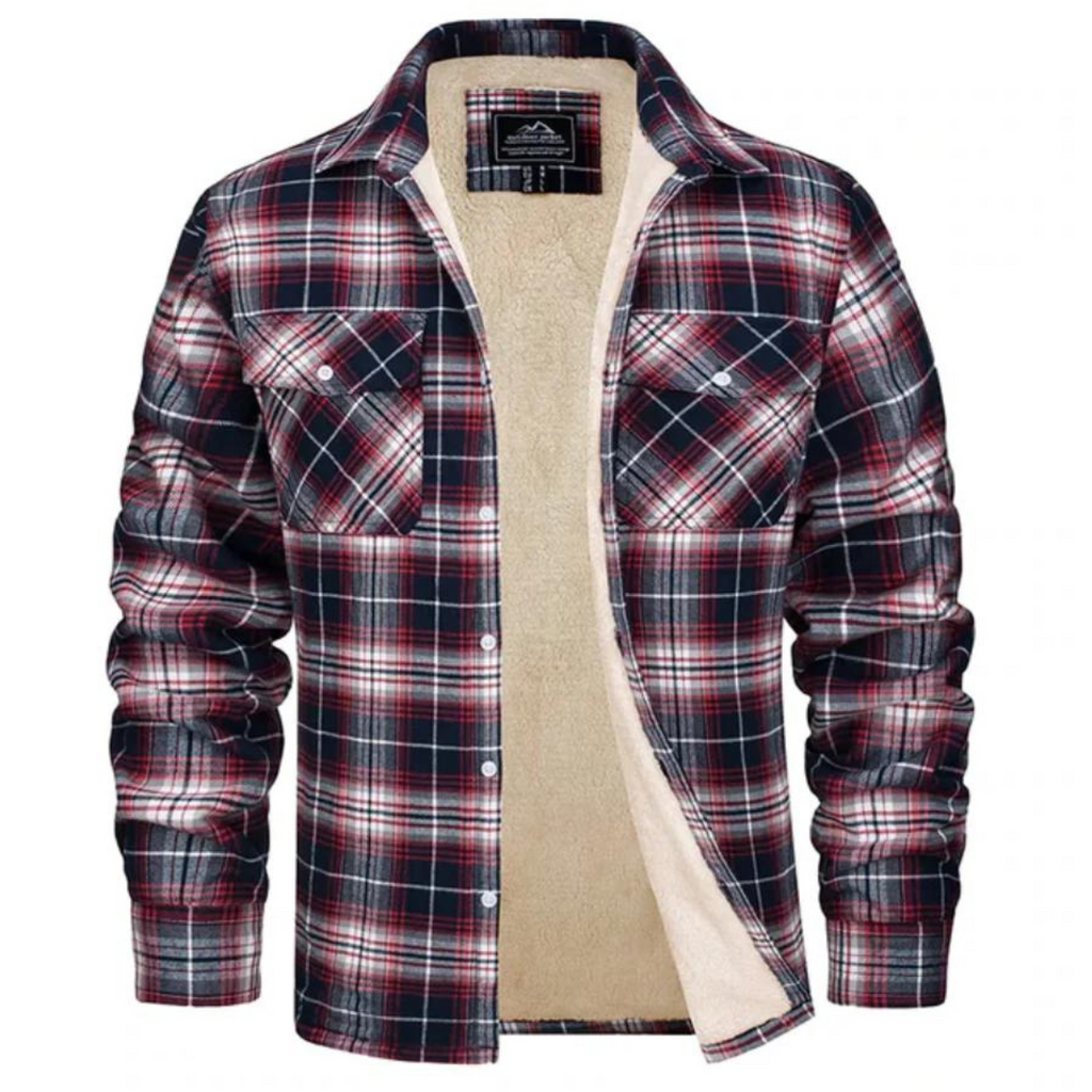 Marchmel | Homme Surchemise Doublée Sherpa à Carreaux Hiver