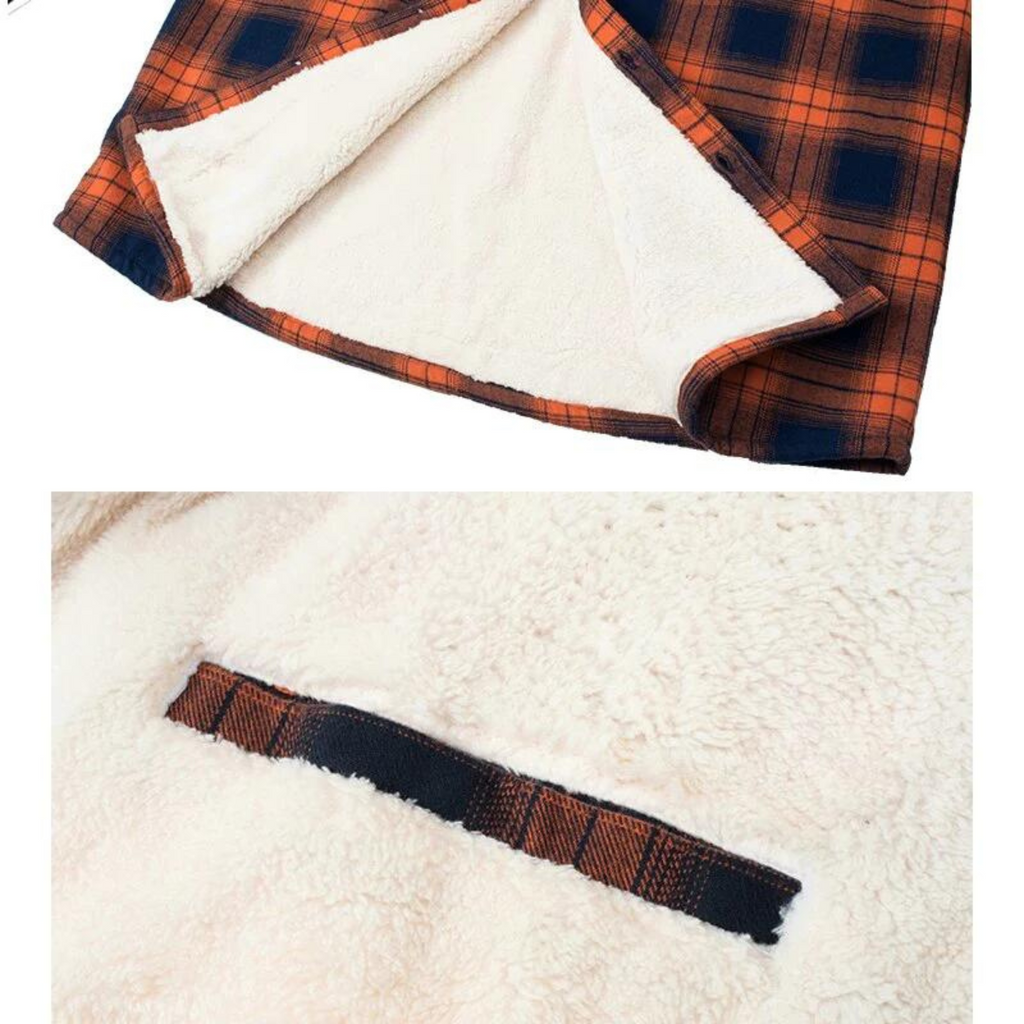 Marchmel | Homme Surchemise Doublée Sherpa à Carreaux Hiver