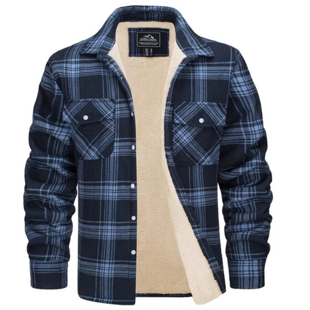 Marchmel | Homme Surchemise Doublée Sherpa à Carreaux Hiver