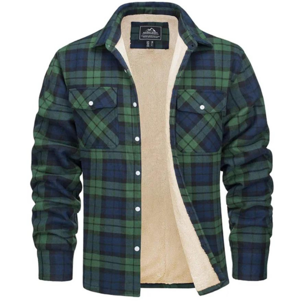 Marchmel | Homme Surchemise Doublée Sherpa à Carreaux Hiver