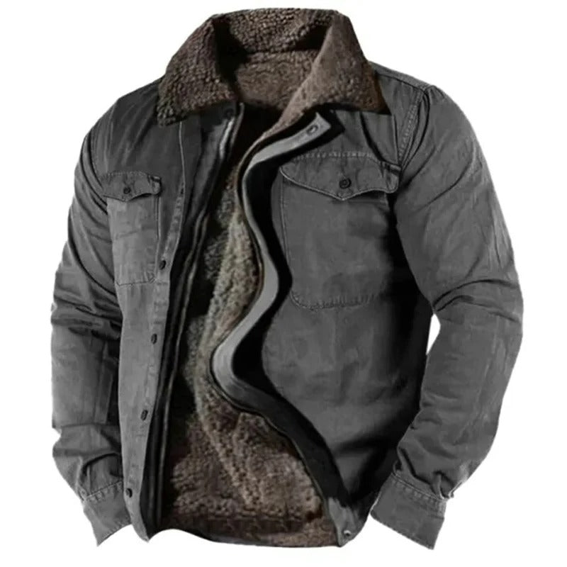 Marchmel | Homme Veste Hiver Doublée Sherpa Chaude