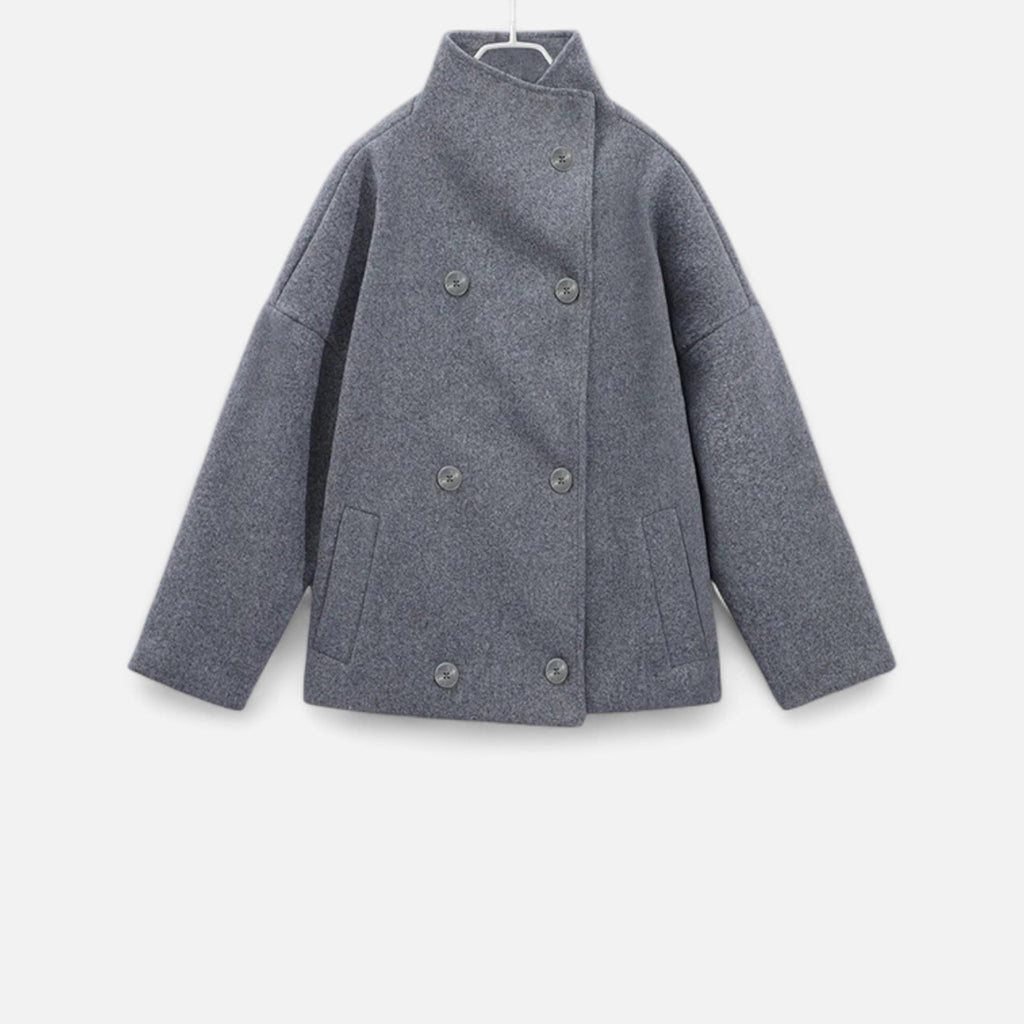 Marchmel | Manteau Court Femme Col Haut Chic