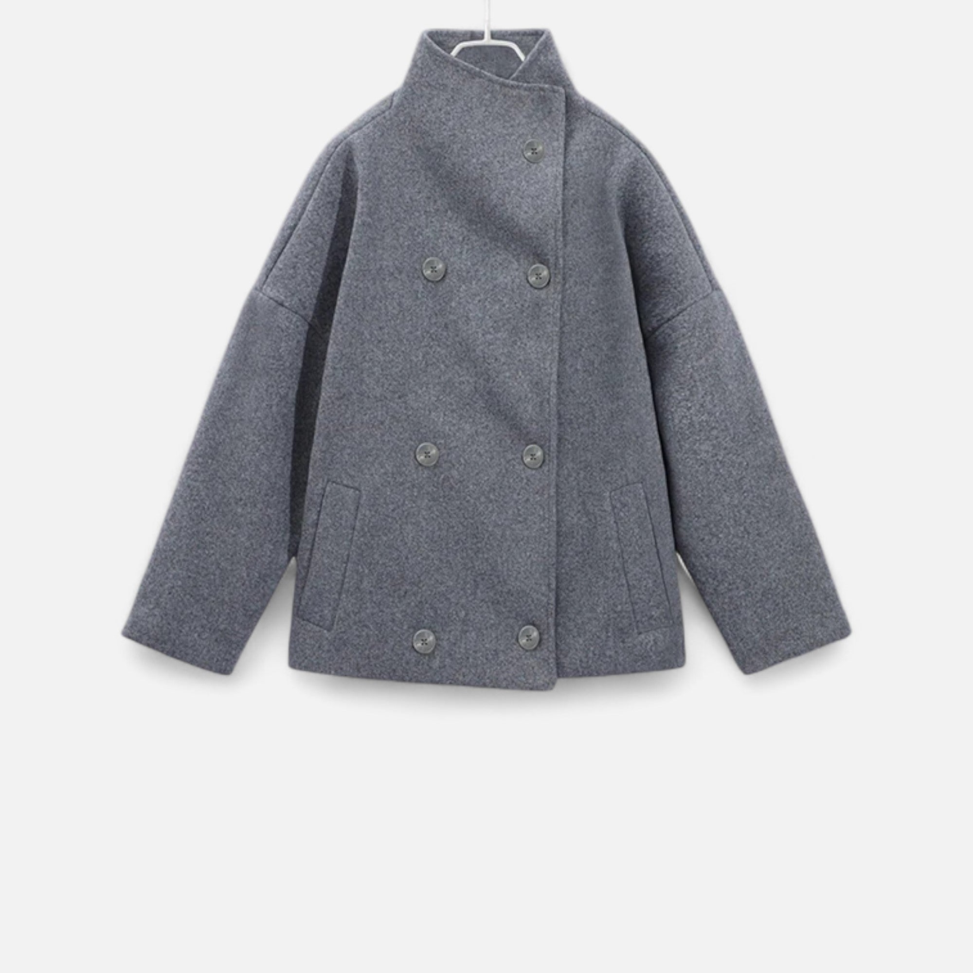Marchmel | Manteau Court Femme Col Haut Chic
