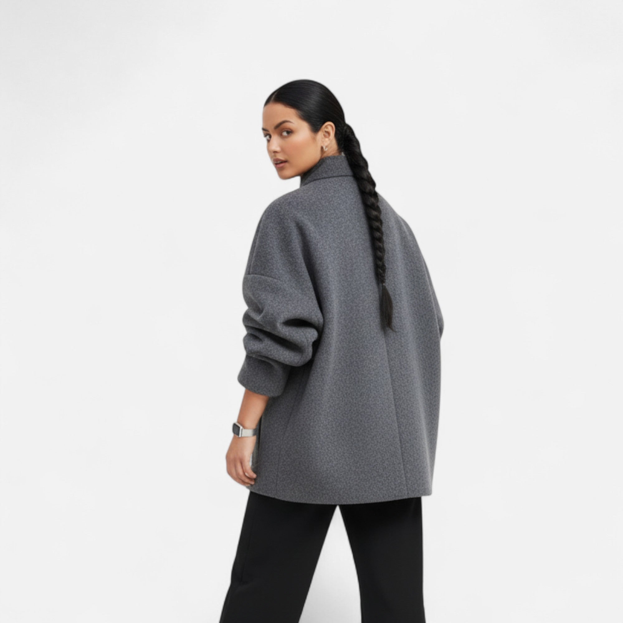 Marchmel | Manteau Court Femme Col Haut Chic