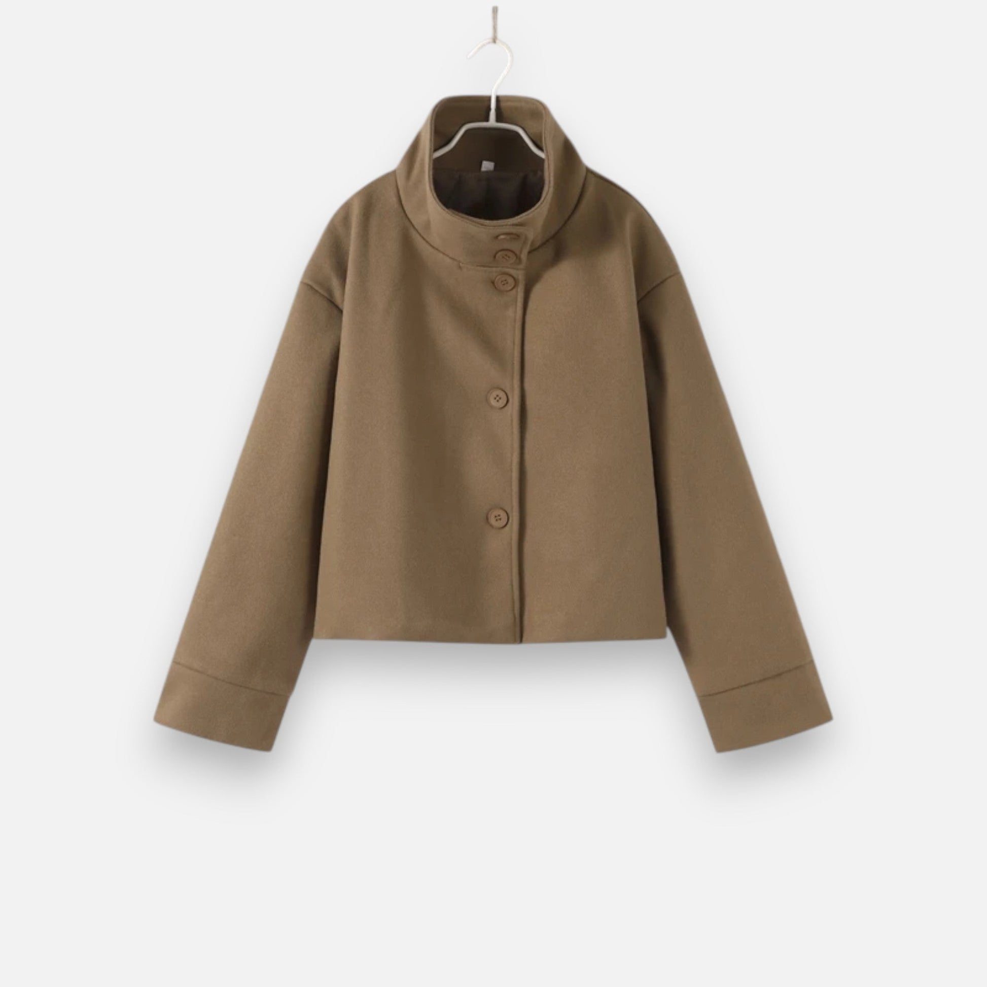 Marchmel | Manteau Court Femme Col Haut Chic