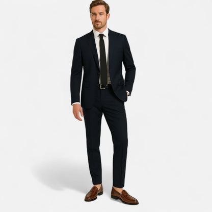 Marchmel | Mocassins Penny en Cuir pour Homme – Élégance Noire à Enfiler pour le Bureau & les Occasions