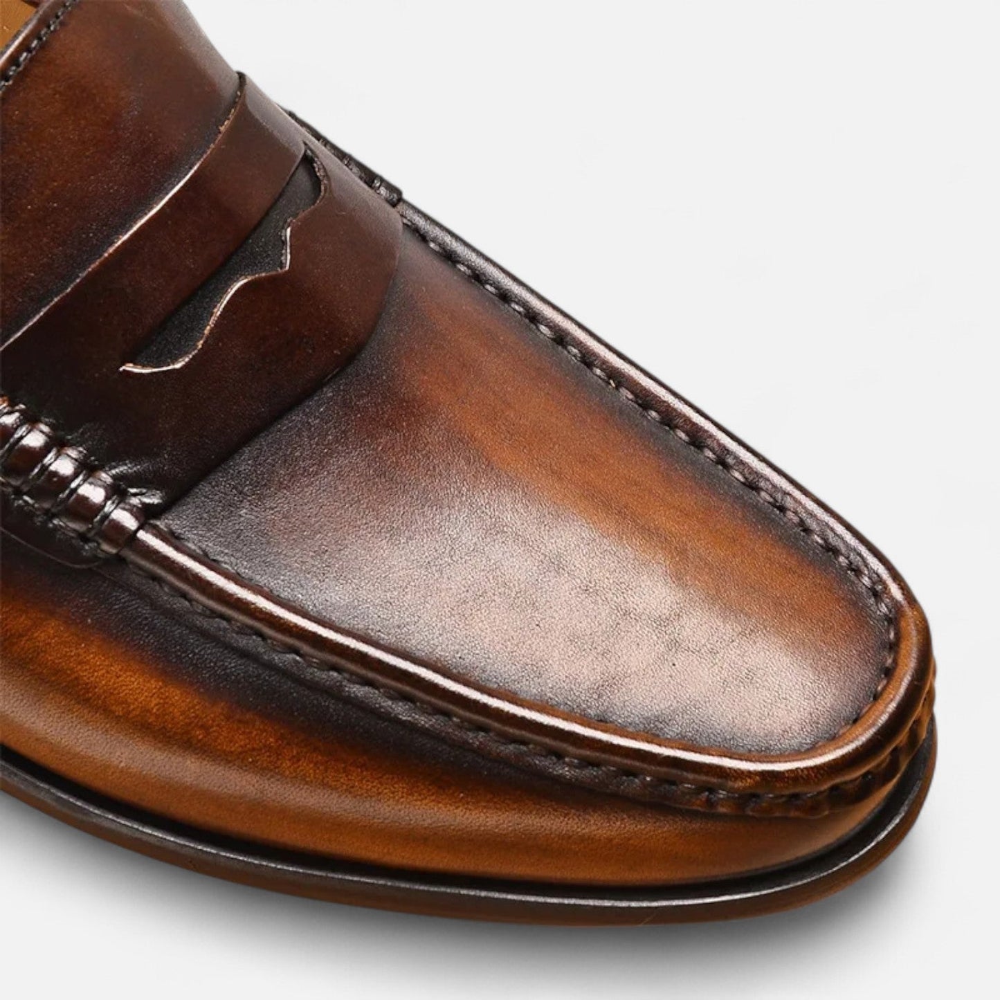 Marchmel | Mocassins Penny en Cuir pour Homme – Élégance Noire à Enfiler pour le Bureau & les Occasions