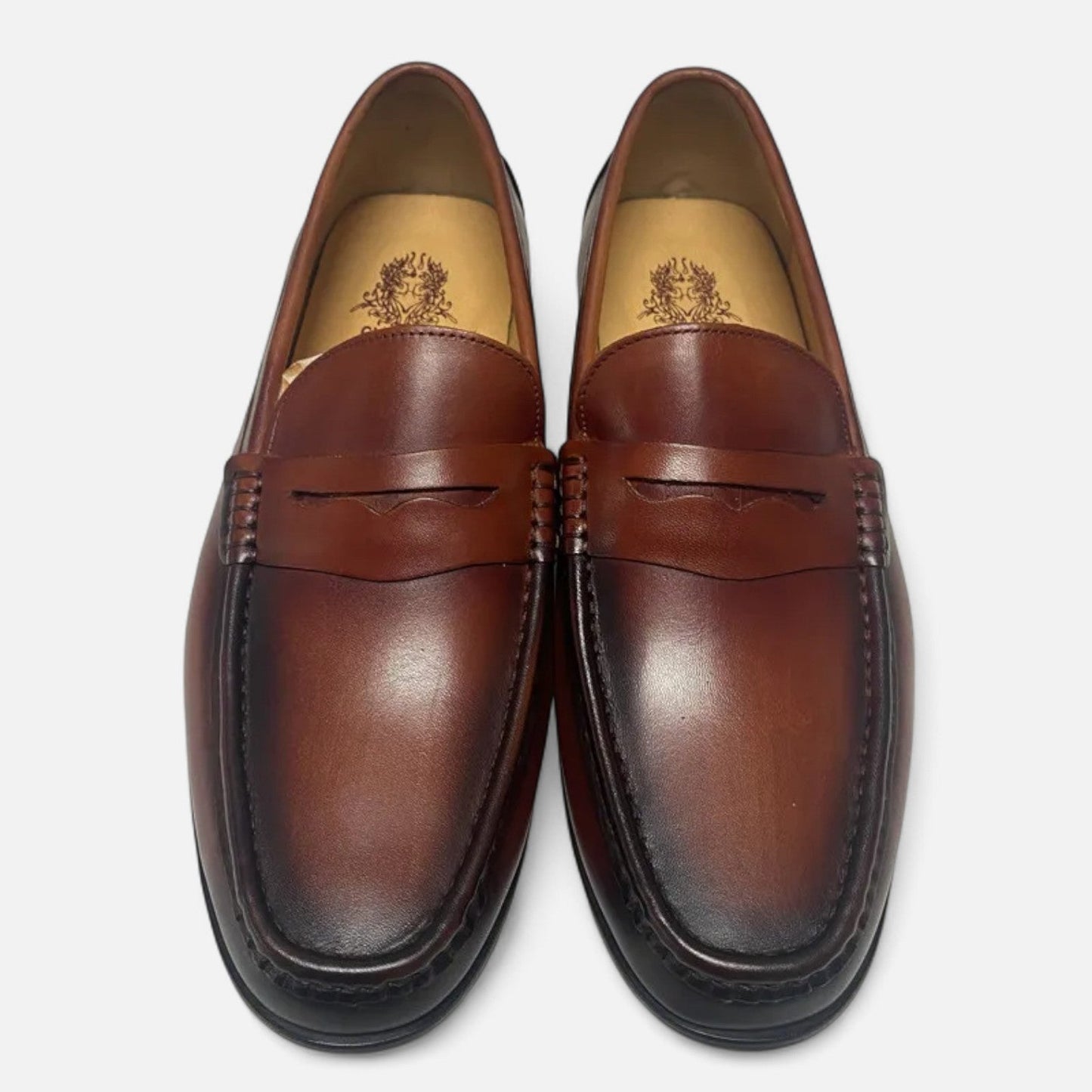 Marchmel | Mocassins Penny en Cuir pour Homme – Élégance Noire à Enfiler pour le Bureau & les Occasions