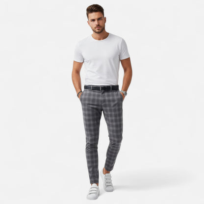 Marchmel | Pantalon Chino Homme à Carreaux Élégance Premium