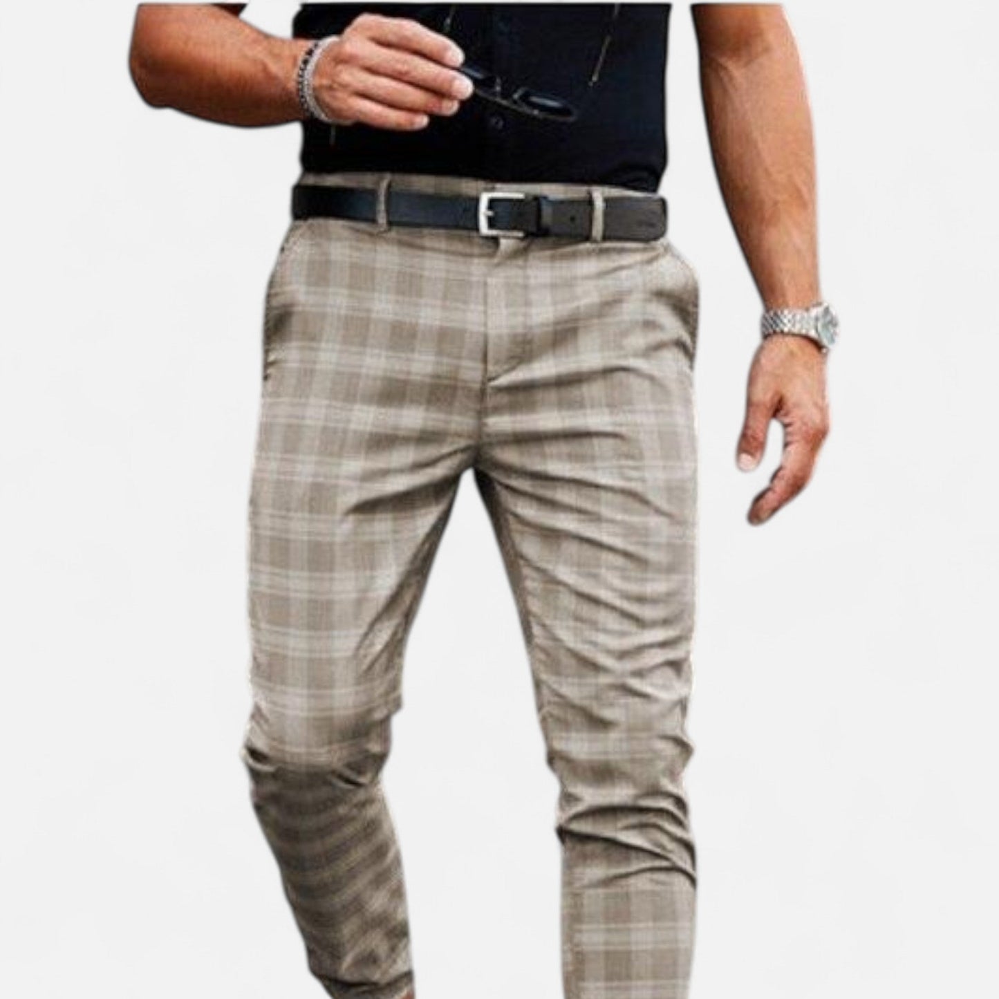 Marchmel | Pantalon Chino Homme à Carreaux Élégance Premium