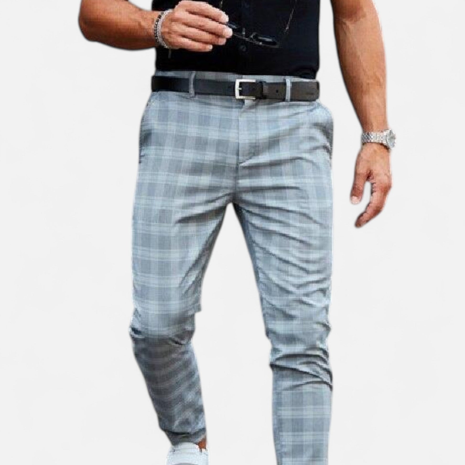 Marchmel | Pantalon Chino Homme à Carreaux Élégance Premium