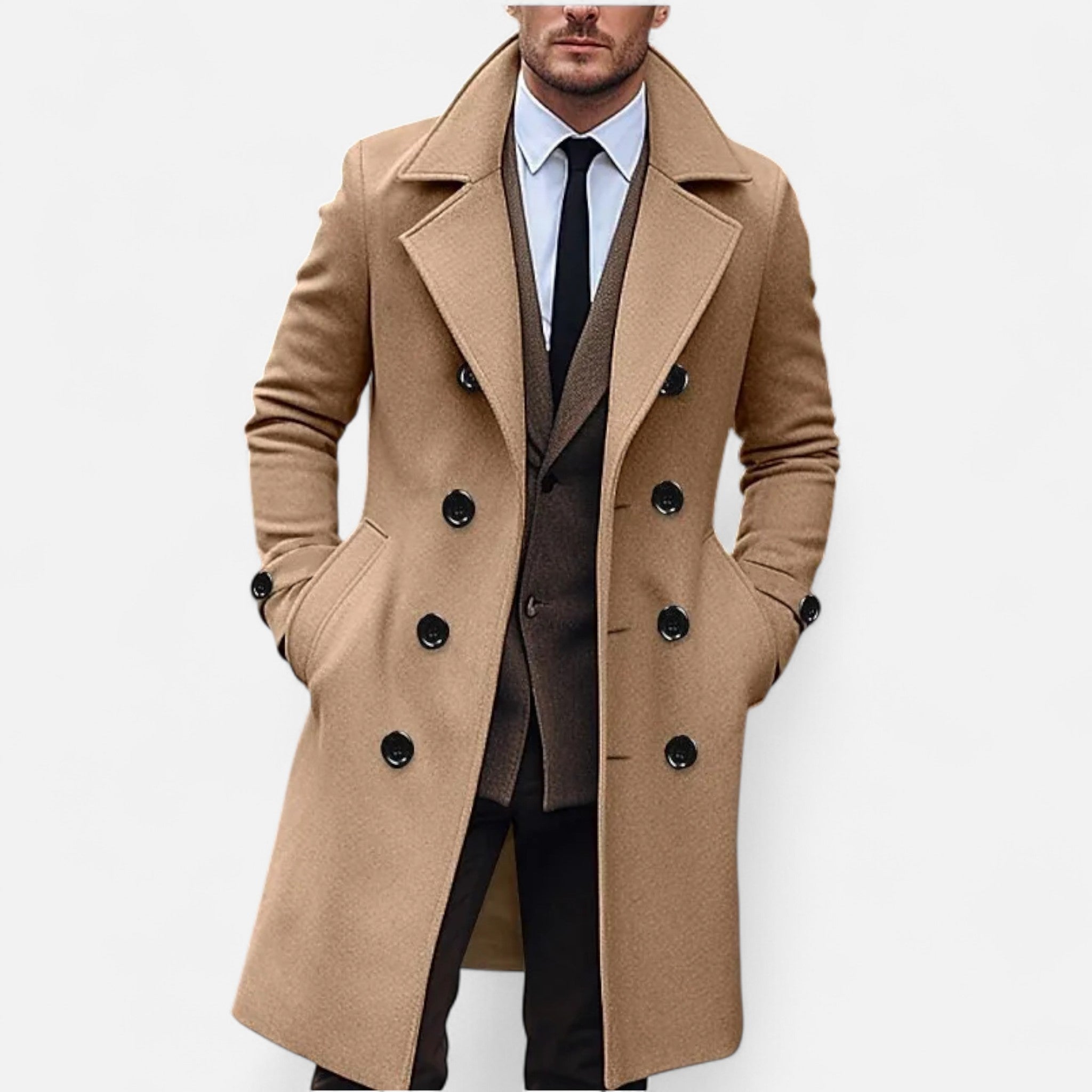 Marchmel | Pardessus Homme Long Double Boutonnage