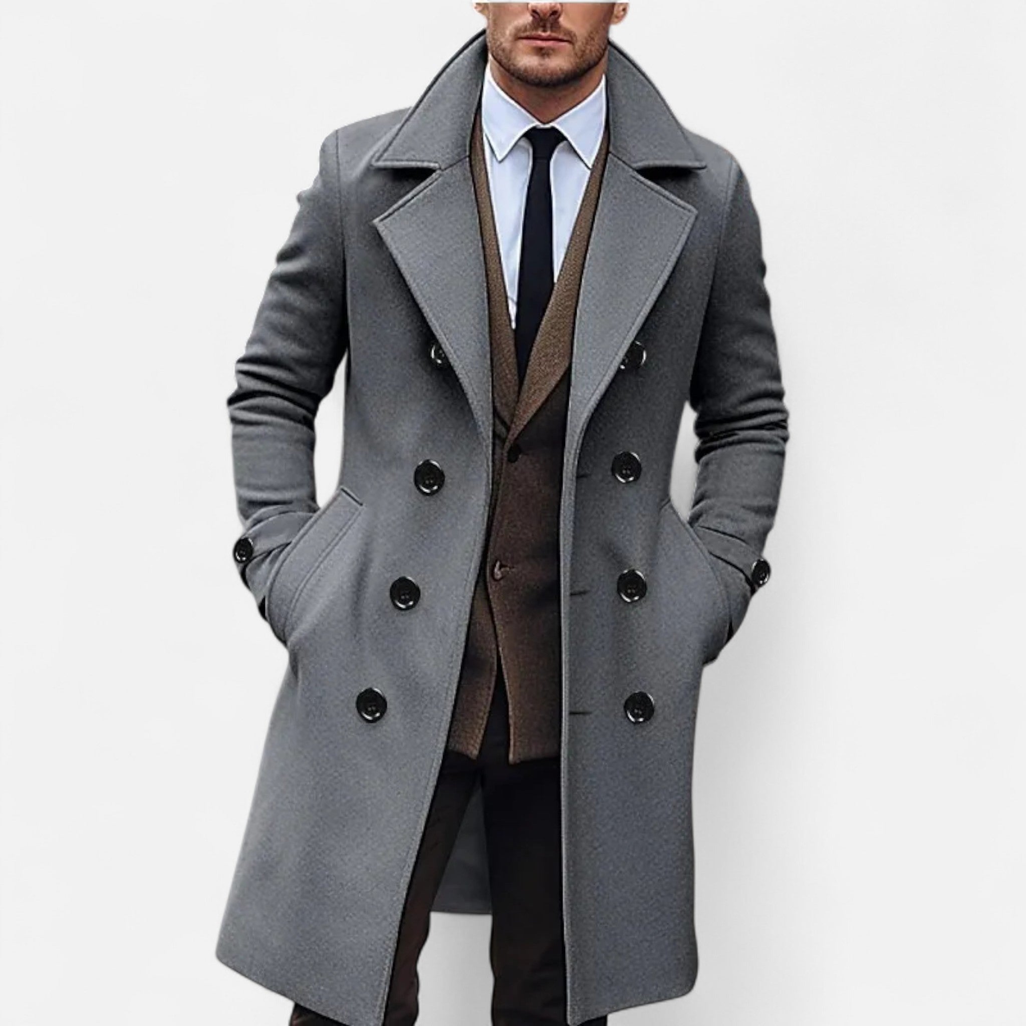 Marchmel | Pardessus Homme Long Double Boutonnage