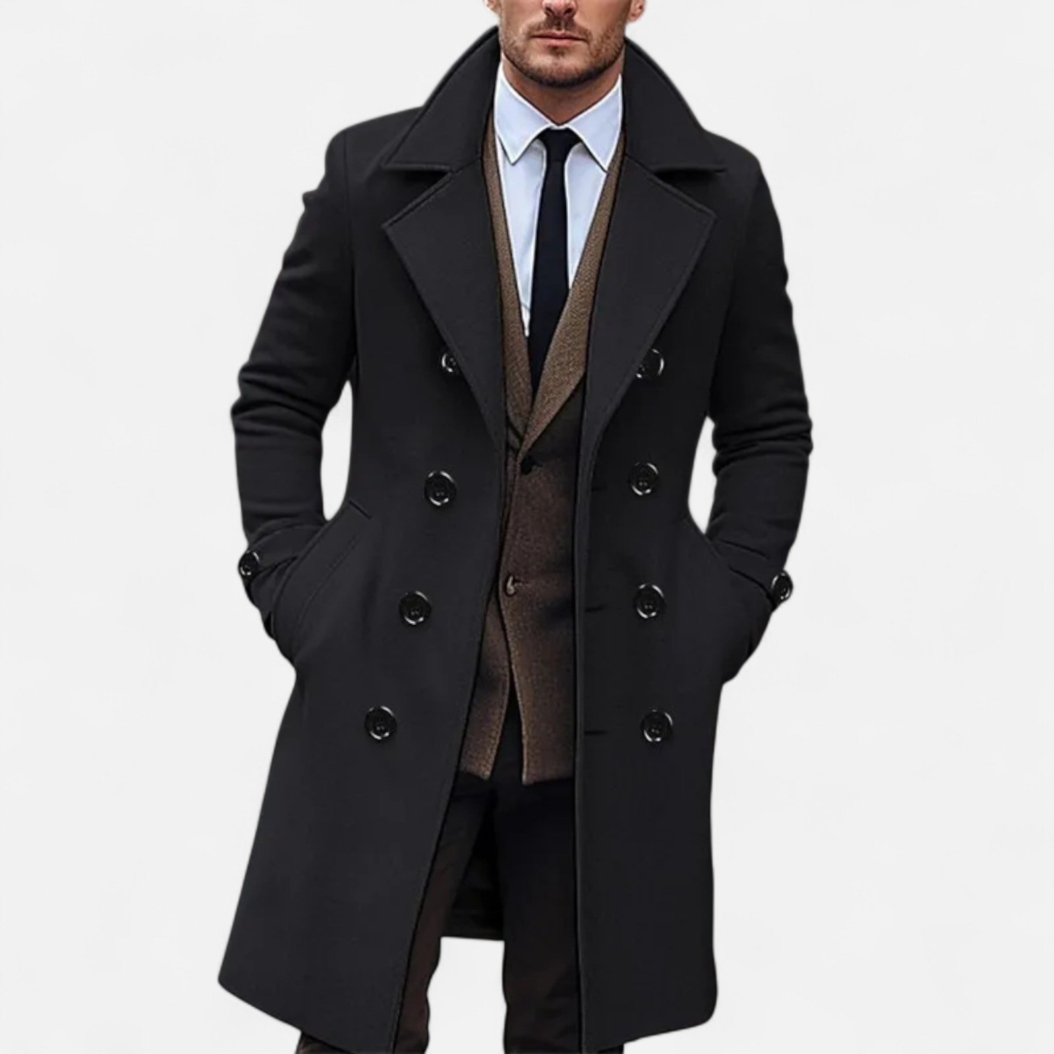 Marchmel | Pardessus Homme Long Double Boutonnage