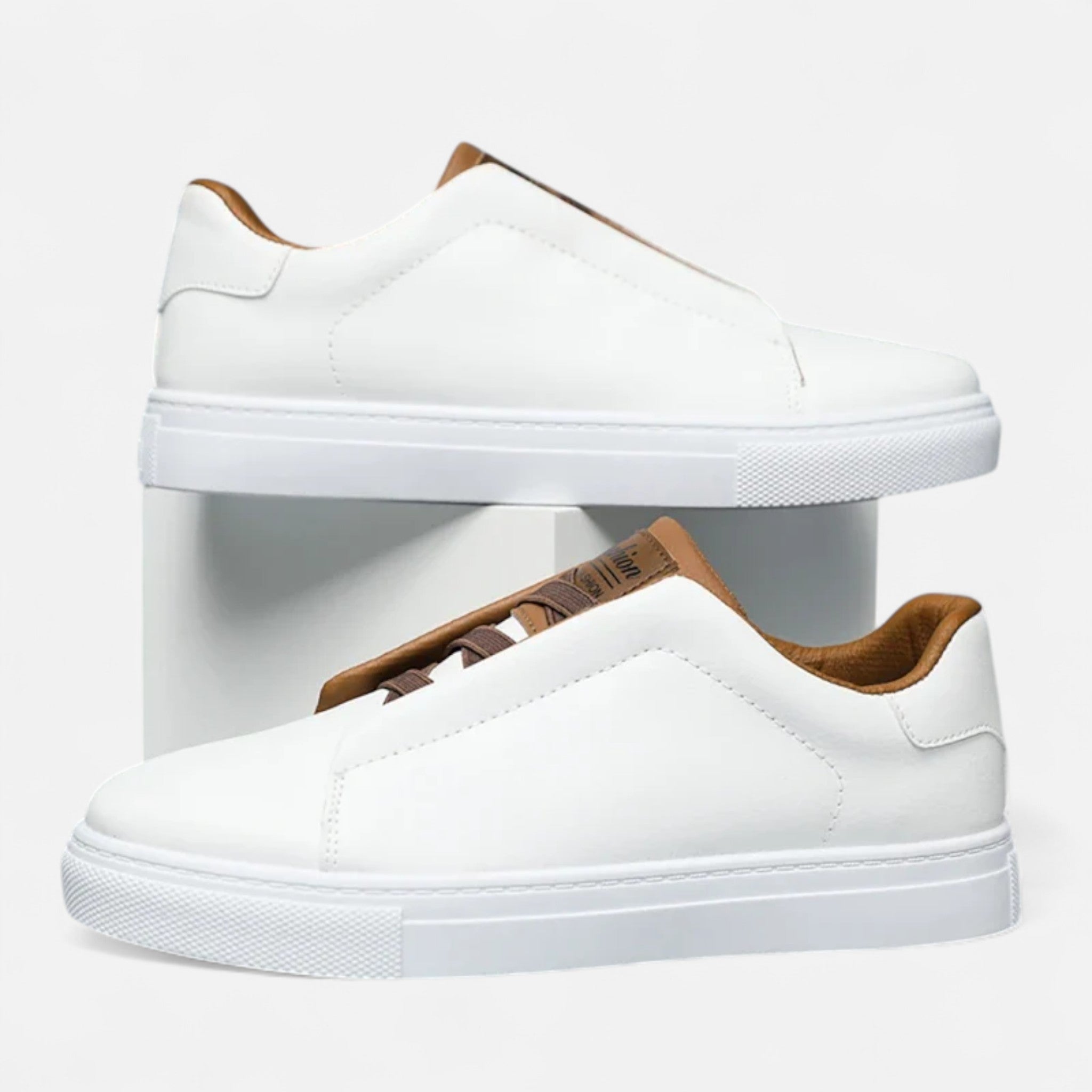 Marchmel | Sneakers Homme en Cuir Sans Lacets Premium