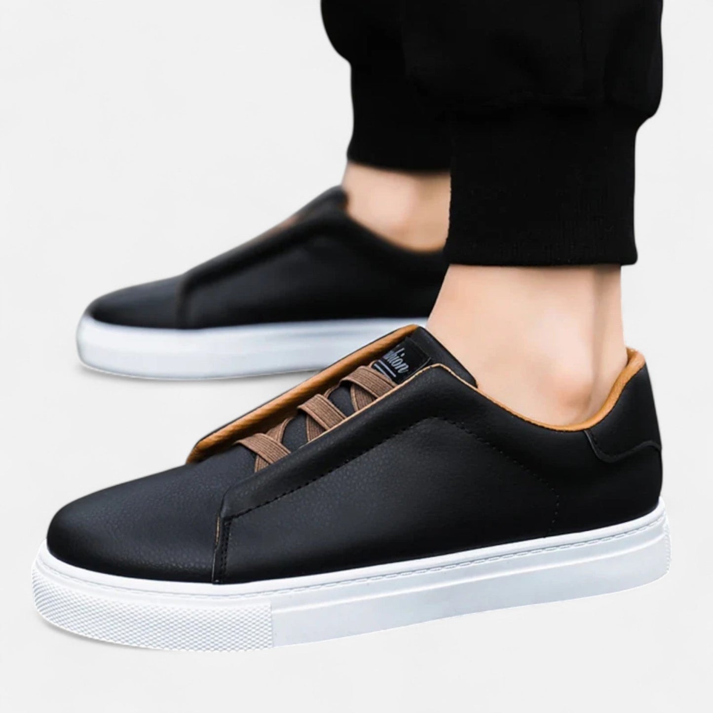Marchmel | Sneakers Homme en Cuir Sans Lacets Premium