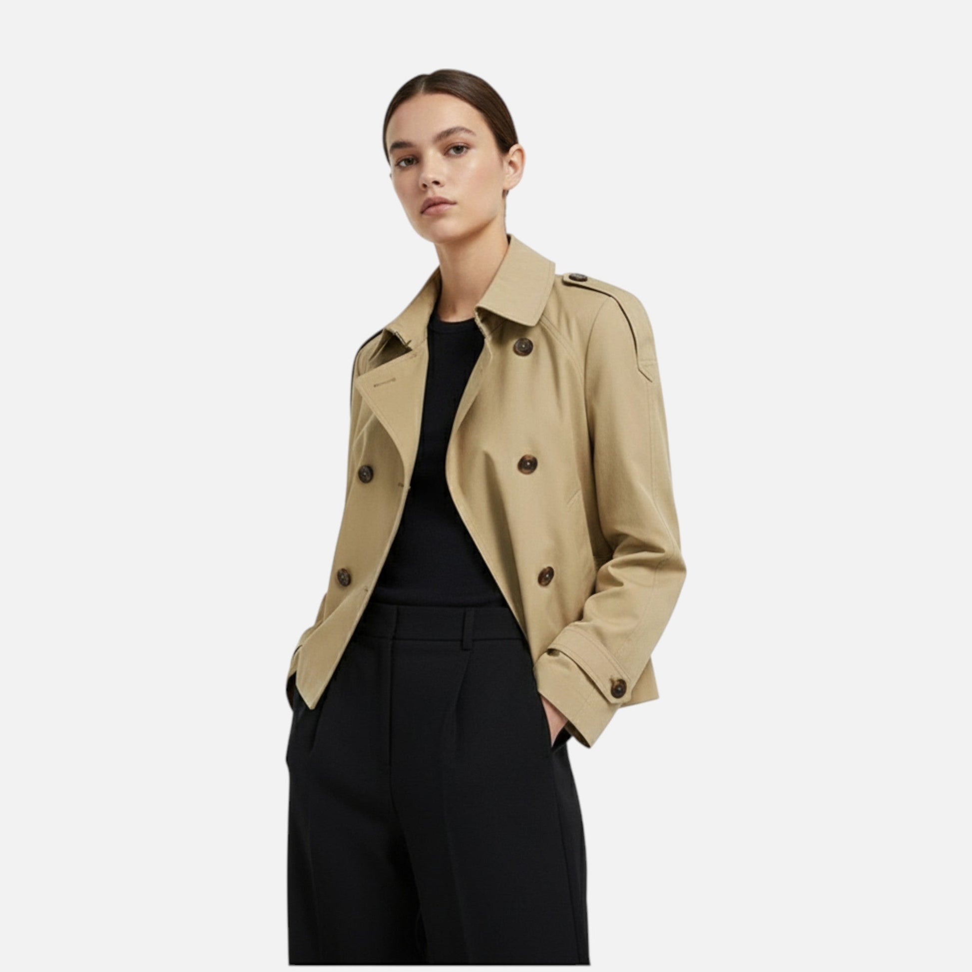 Marchmel | Trench Court Ceinturé Femme