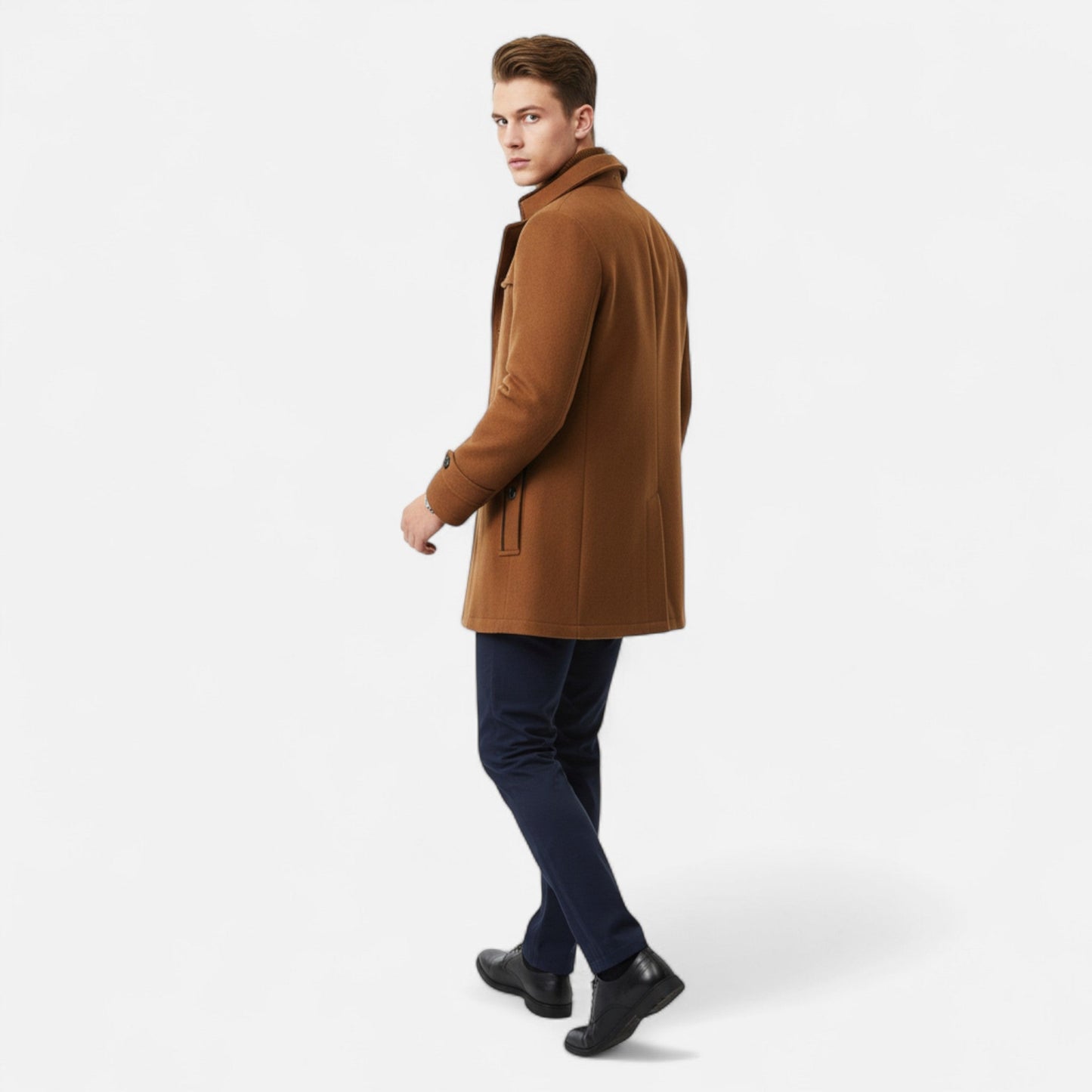 Marchmel | Trench Homme Laine Col Double Zippé