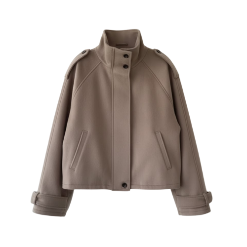 Marchmel | Veste Femme Élégante en Laine à Col Montant