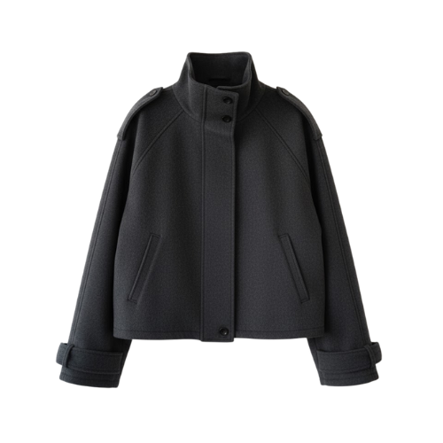 Marchmel | Veste Femme Élégante en Laine à Col Montant