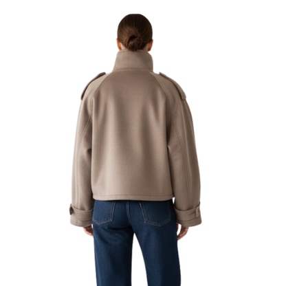 Marchmel | Veste Femme Élégante en Laine à Col Montant