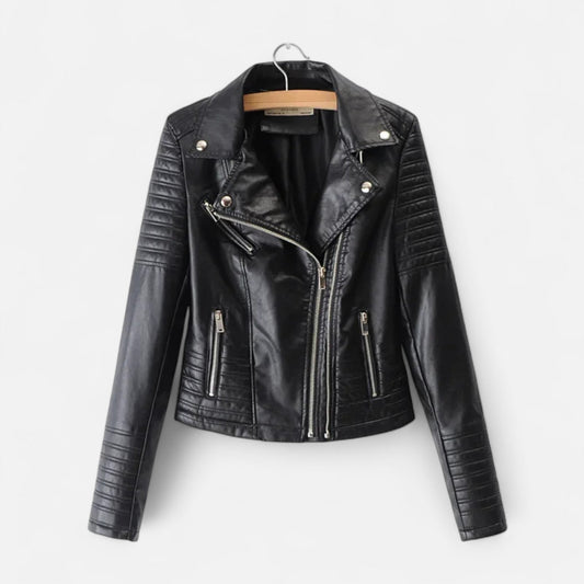 Marchmel | Veste Femme Intemporelle en Cuir Design Biker