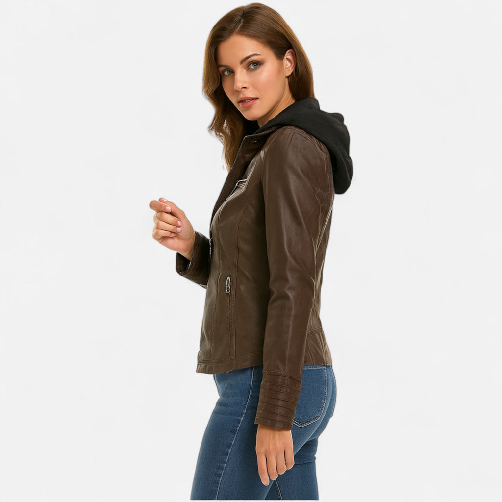 Marchmel | Veste Femme en Cuir – Élégance Intemporelle, Touche Raffinée