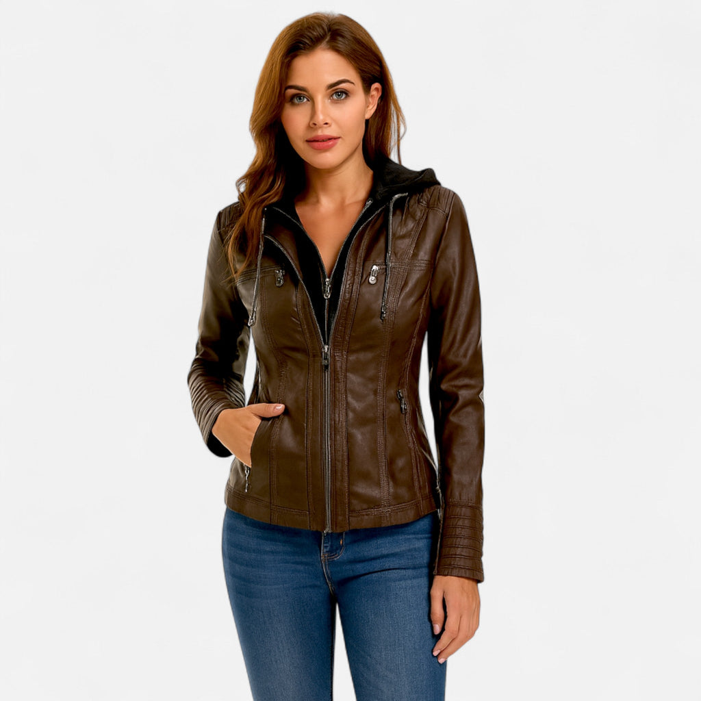 Marchmel | Veste Femme en Cuir – Élégance Intemporelle, Touche Raffinée