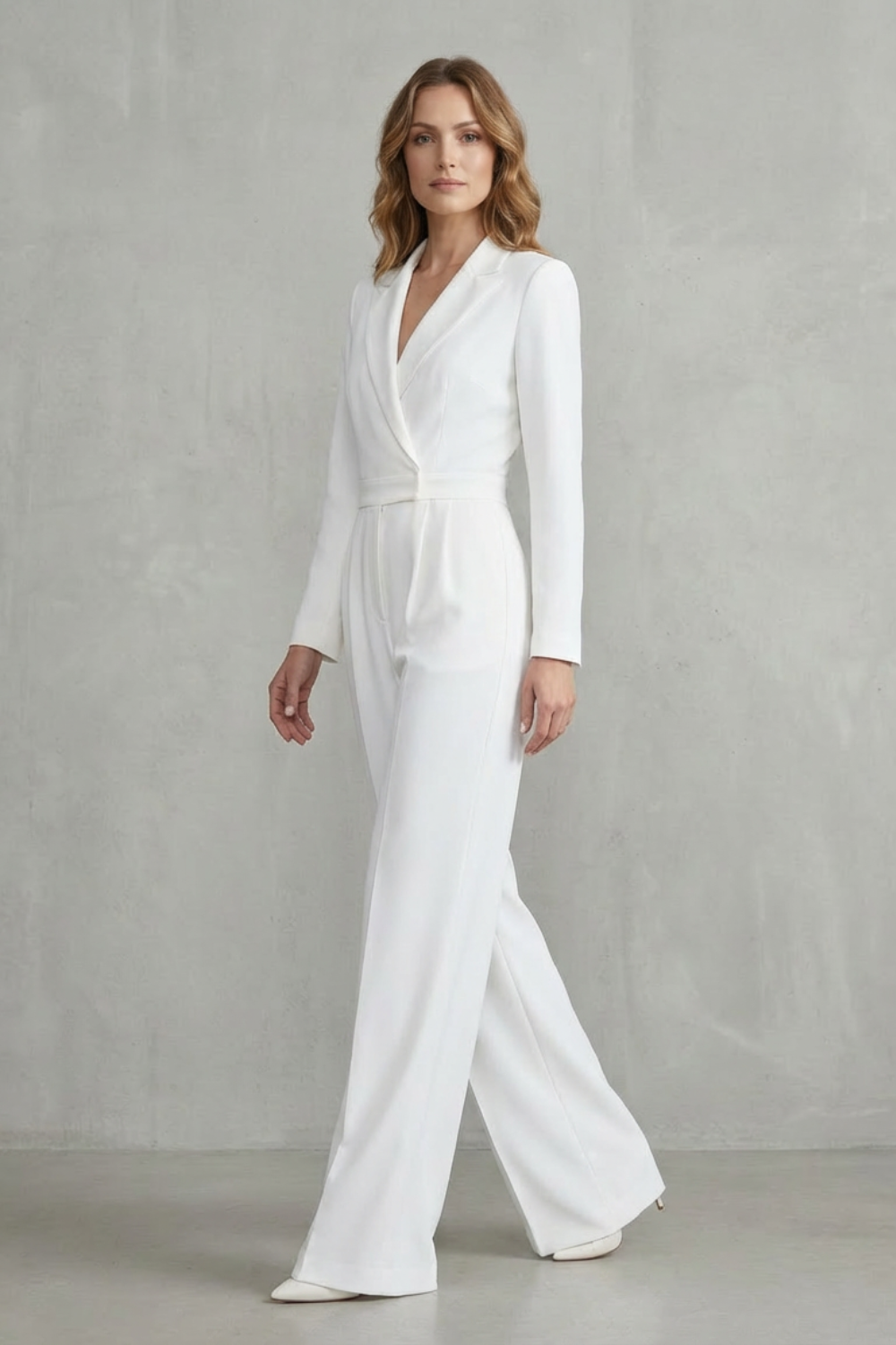 Marchmel | Femme Combinaison mi-taille à col en biais – Combinaison élégante pour les trajets