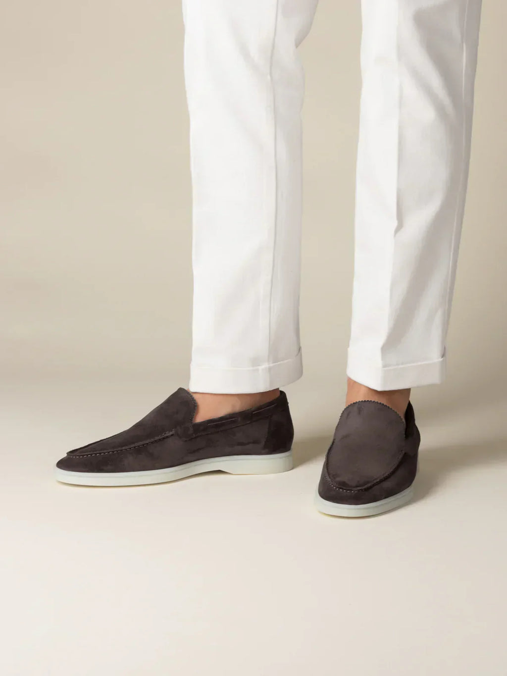 Mocassin Classique en Suède Marron