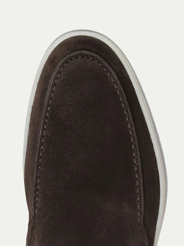 Mocassin Classique en Suède Marron