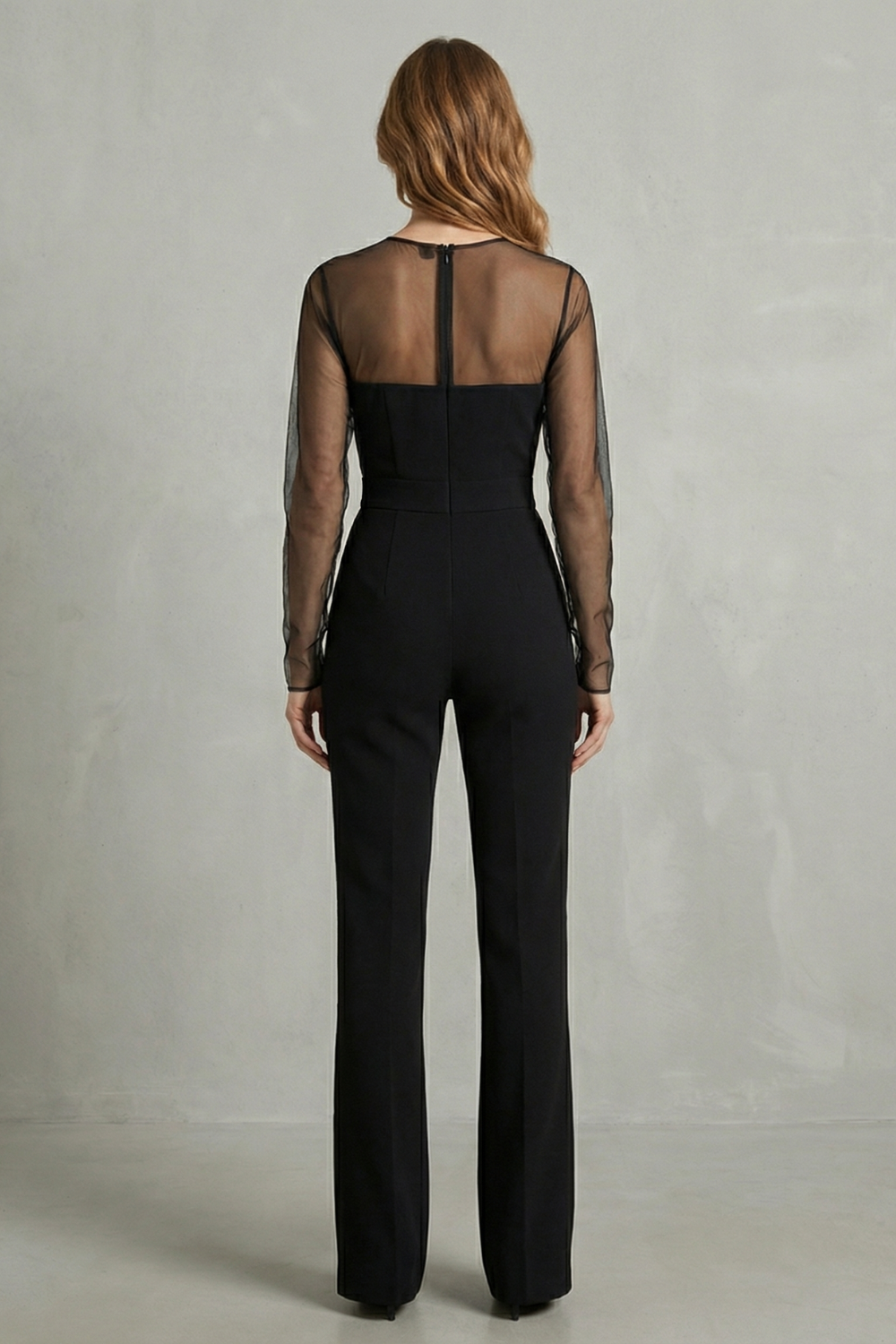 Marchmel | Donna Silhouette elegante in mesh trasparente – Tuta